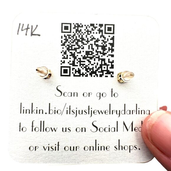 Womens Earrings 14K Yellow Gold Oval Amethyst Studs Pierced Gift Idea for Her - Picture 5 of 5